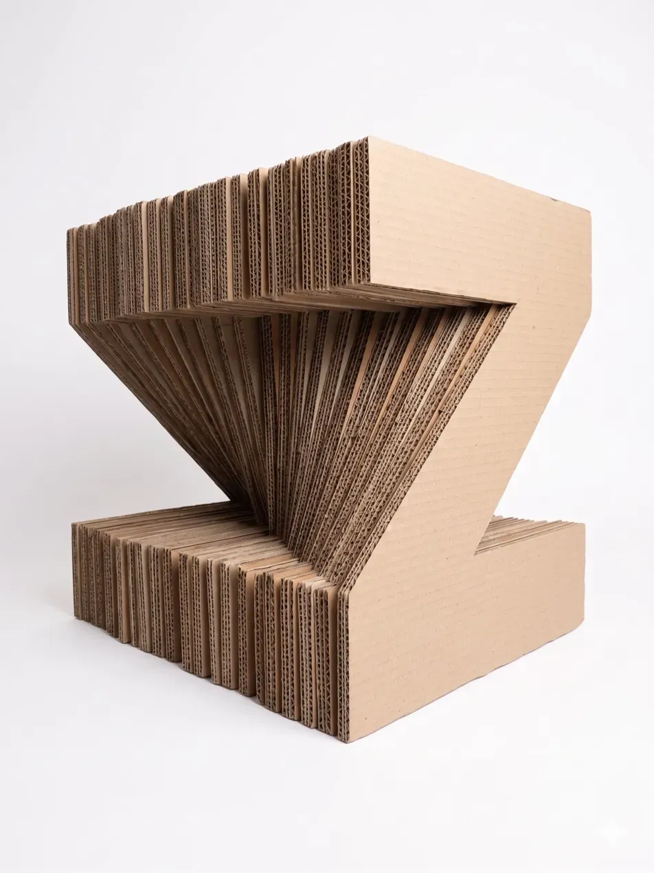 Zaabure stool — physical scale model.